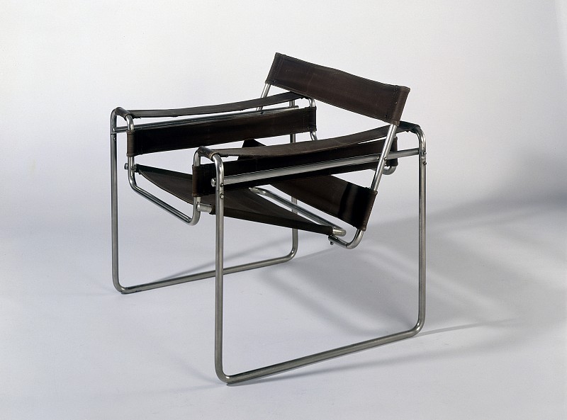 Marcel Breuer, Tubular steel armchair , 1925-26.