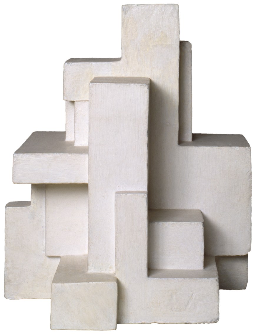 Georges Vantongerloo, Construction of Volumetric Interrelationships Derived from the Inscribed Square and the Square Circumscribed by a Circle , 1924, Guggenhein Museum, New York.