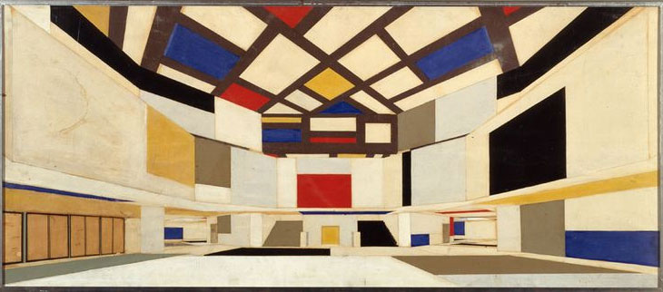 Theo van Doesburg, University Hall, 1923, Cornelis Van Easternern Collection, Amsterdam.
