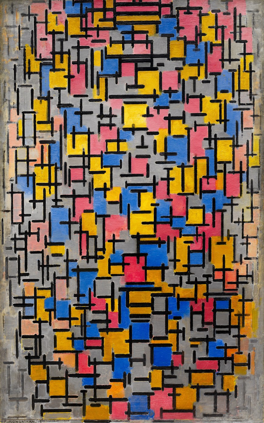 Piet Mondrian, Composition , 1916, Guggenheim Museum, New York.