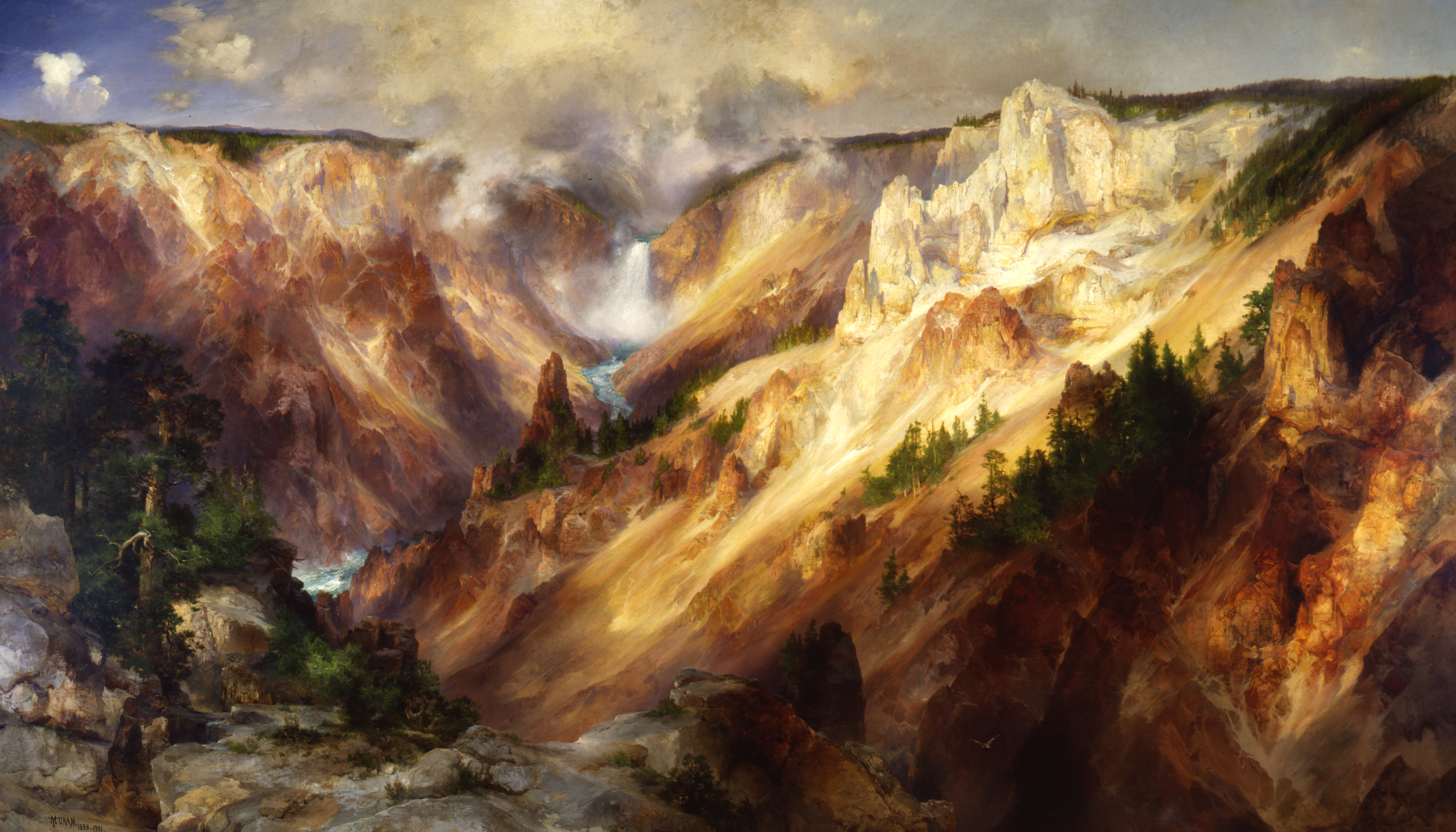 Thomas Moran, The Grand Canyon of the Yellowstone , 1893-1901, Smithsonian American Art Museum.