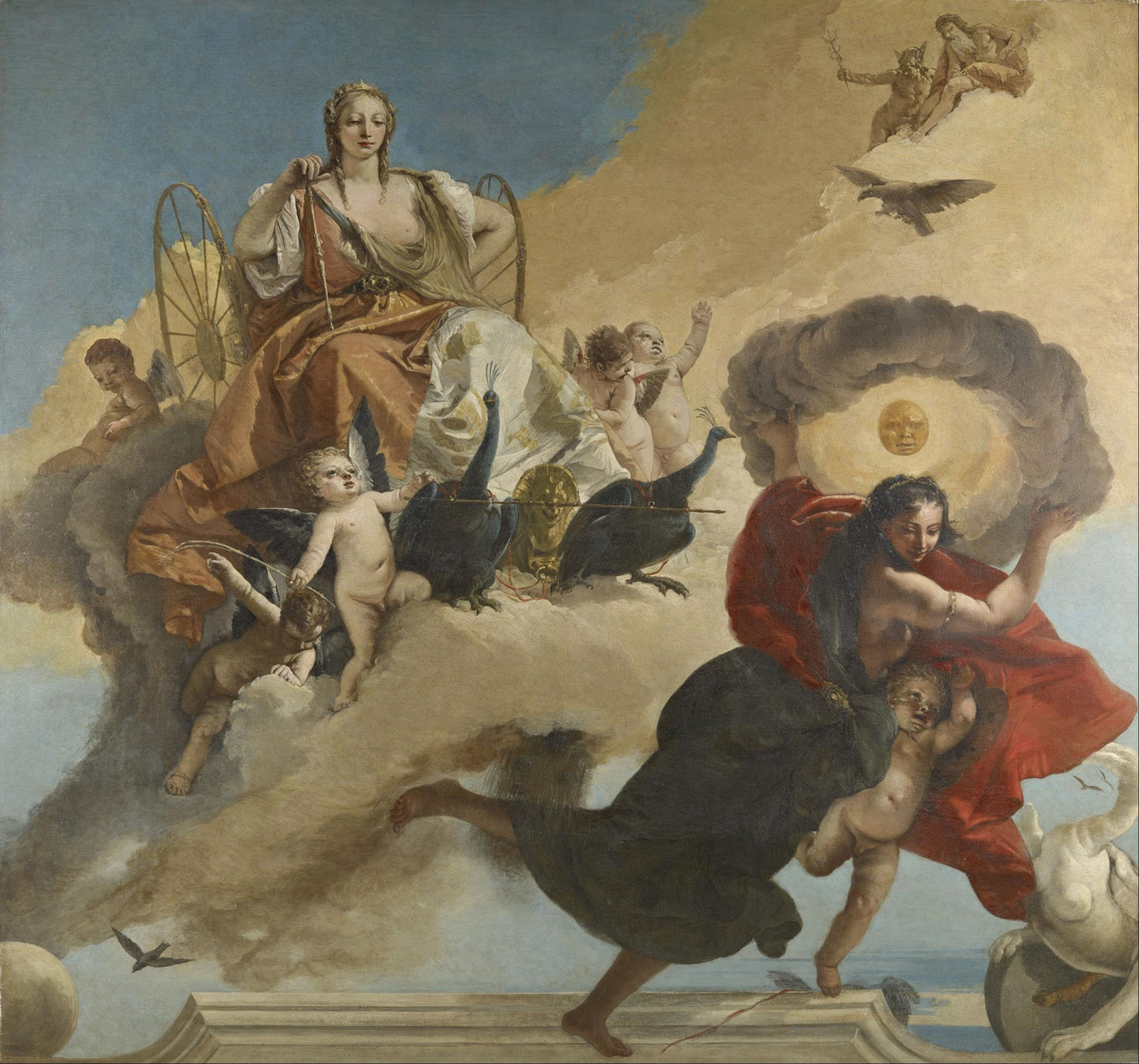 Giovanni Tiepolo, Juno and Luna , 1735-1745, Museum of Fine Arts, Houston.