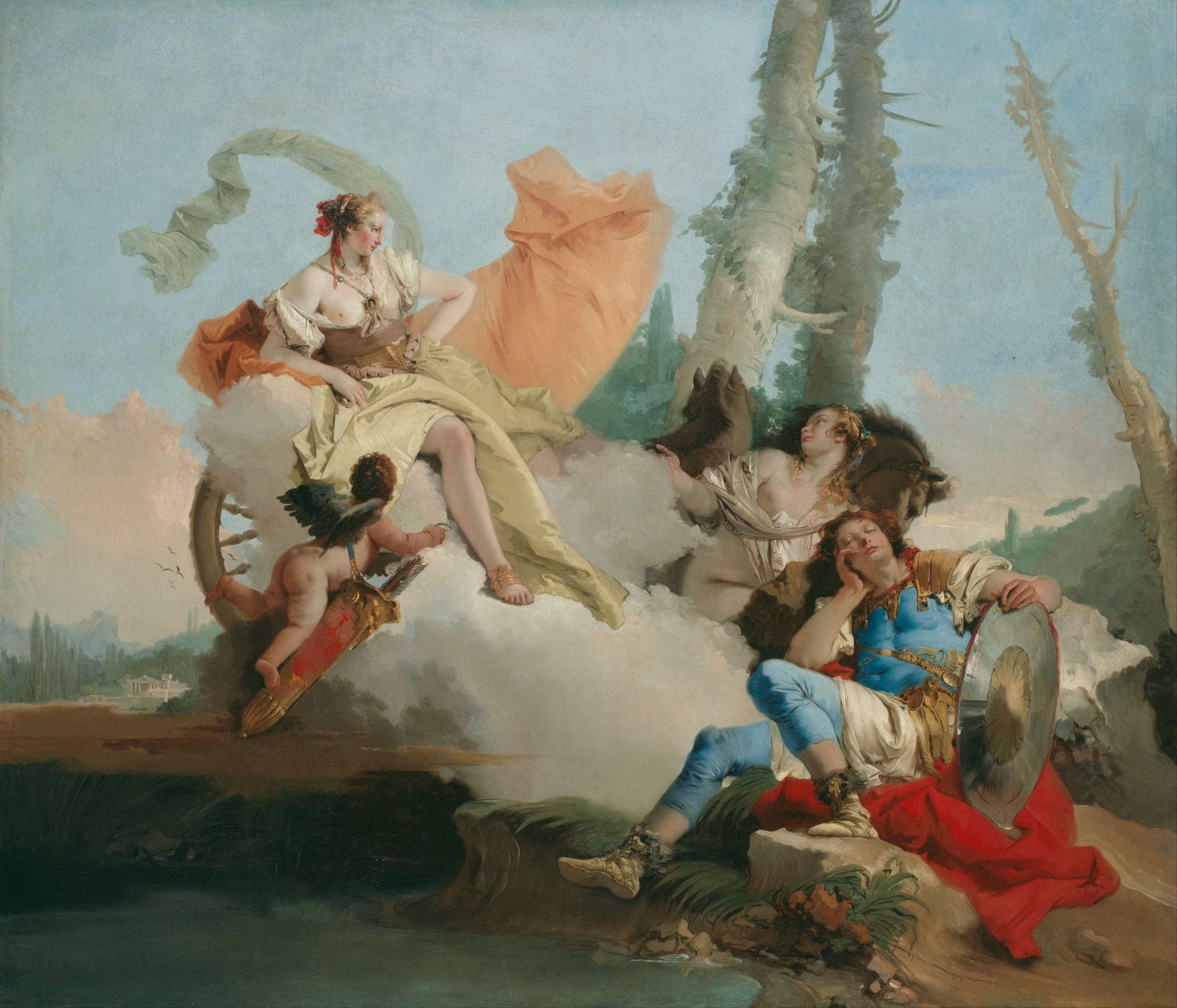 Giovanni Tiepolo, Rinaldo Enchanted by Armida , 1742-1745, Art Institute of Chicago.