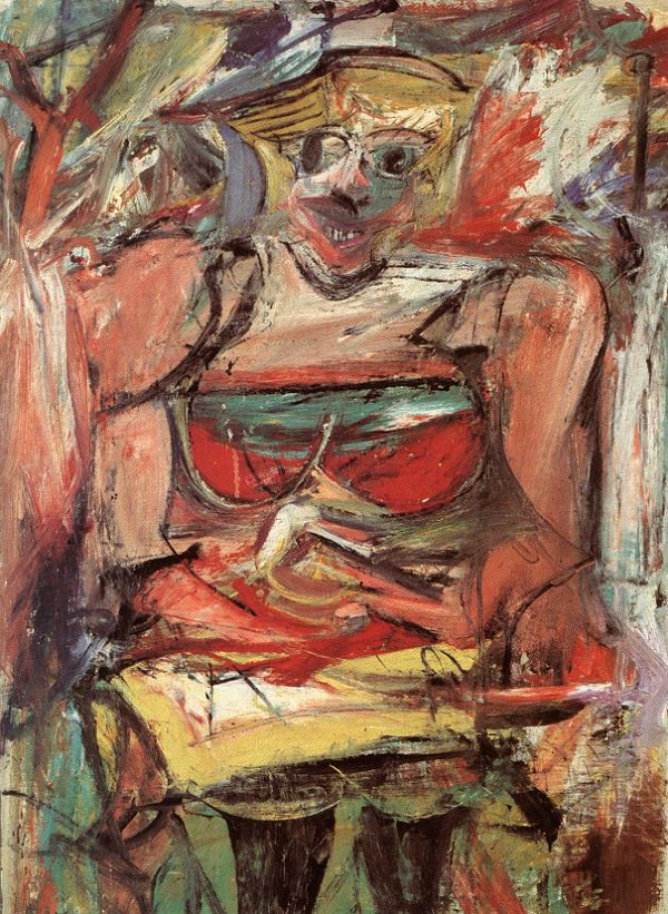 Willem de Kooning, Woman V , 1952–53, National Gallery of Australia, Canberra.