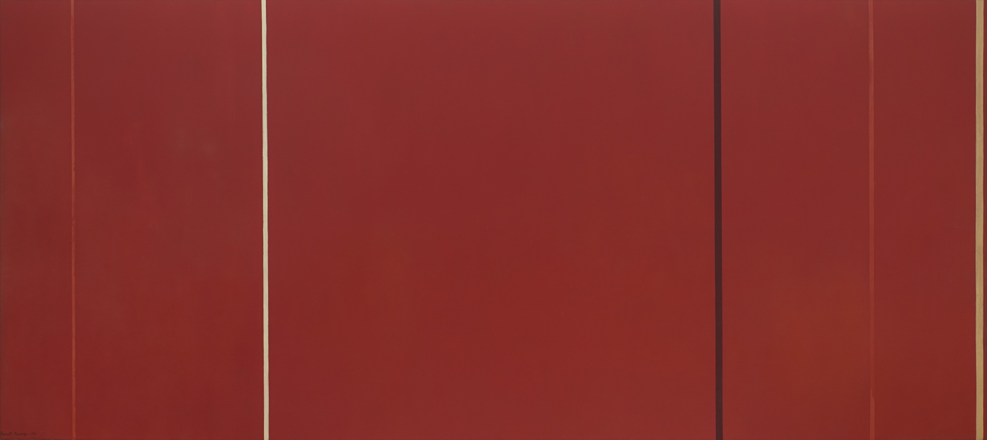 Barnett Newman, Vir Heroicus Sublimis (Man, Heroic and Sublime) , 1950-51, Museum of Modern Art, New York.