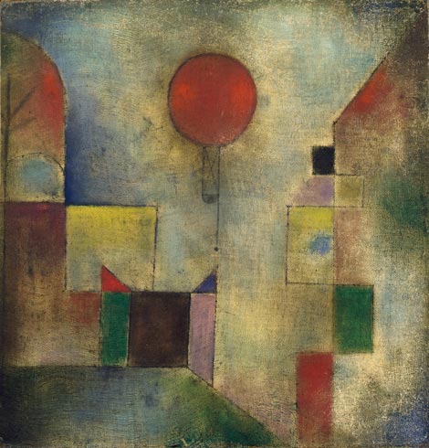 Paul Klee, Red Balloon , 1922, Solomon R. Guggenheim Museum, New York.