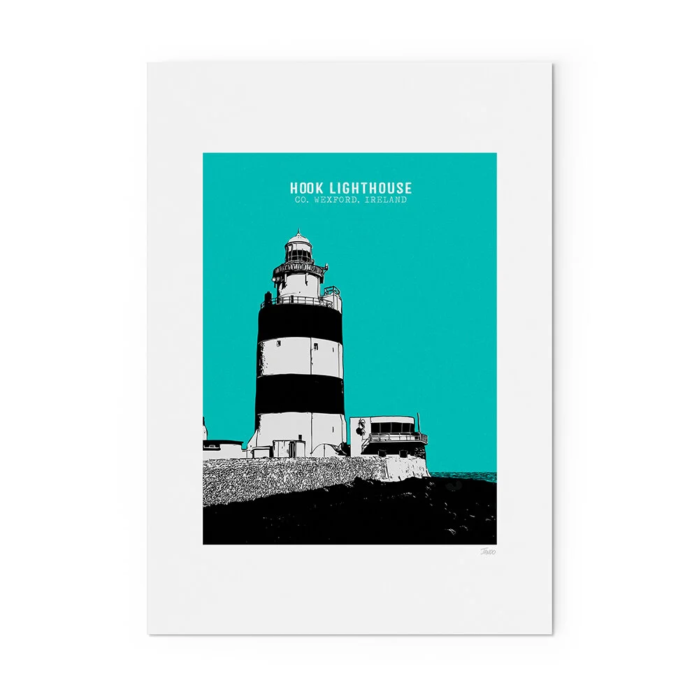 Unique Art Prints of Iconic Ireland Landmarks & Architecture JANDO