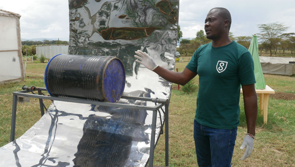 Sanivation heats the feacal sludge, killing pathogens, in order to process it safely.