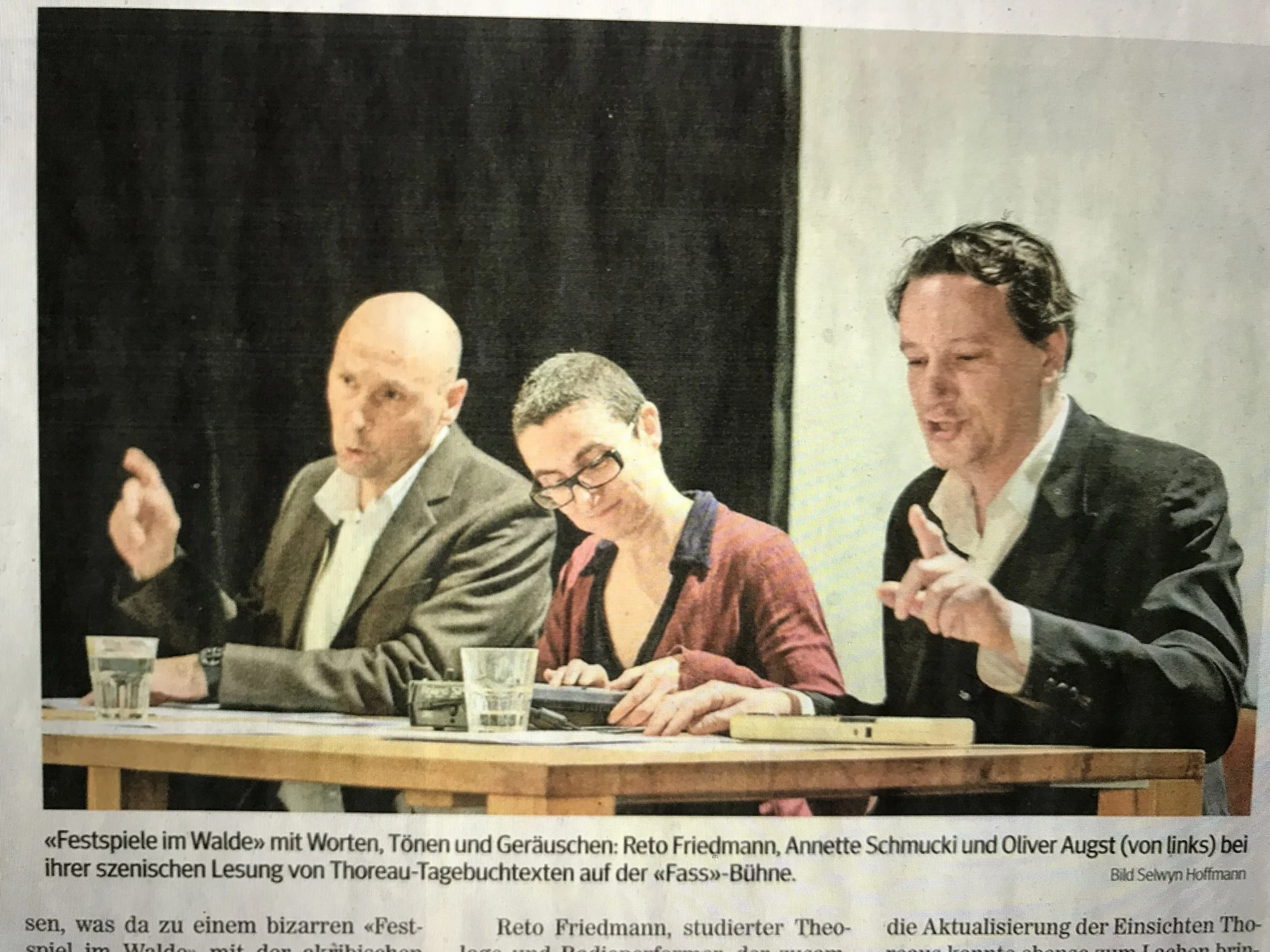 premiere im fasskeller im rahmen der schaffhauser buchwoche