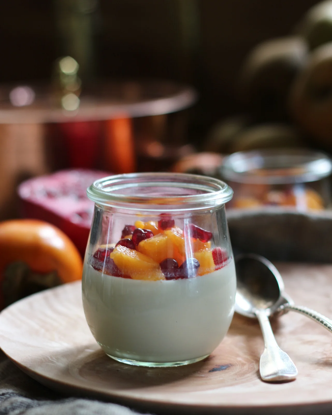 Lavender &amp; Vanilla infused Goat-Milk Panna Cotta