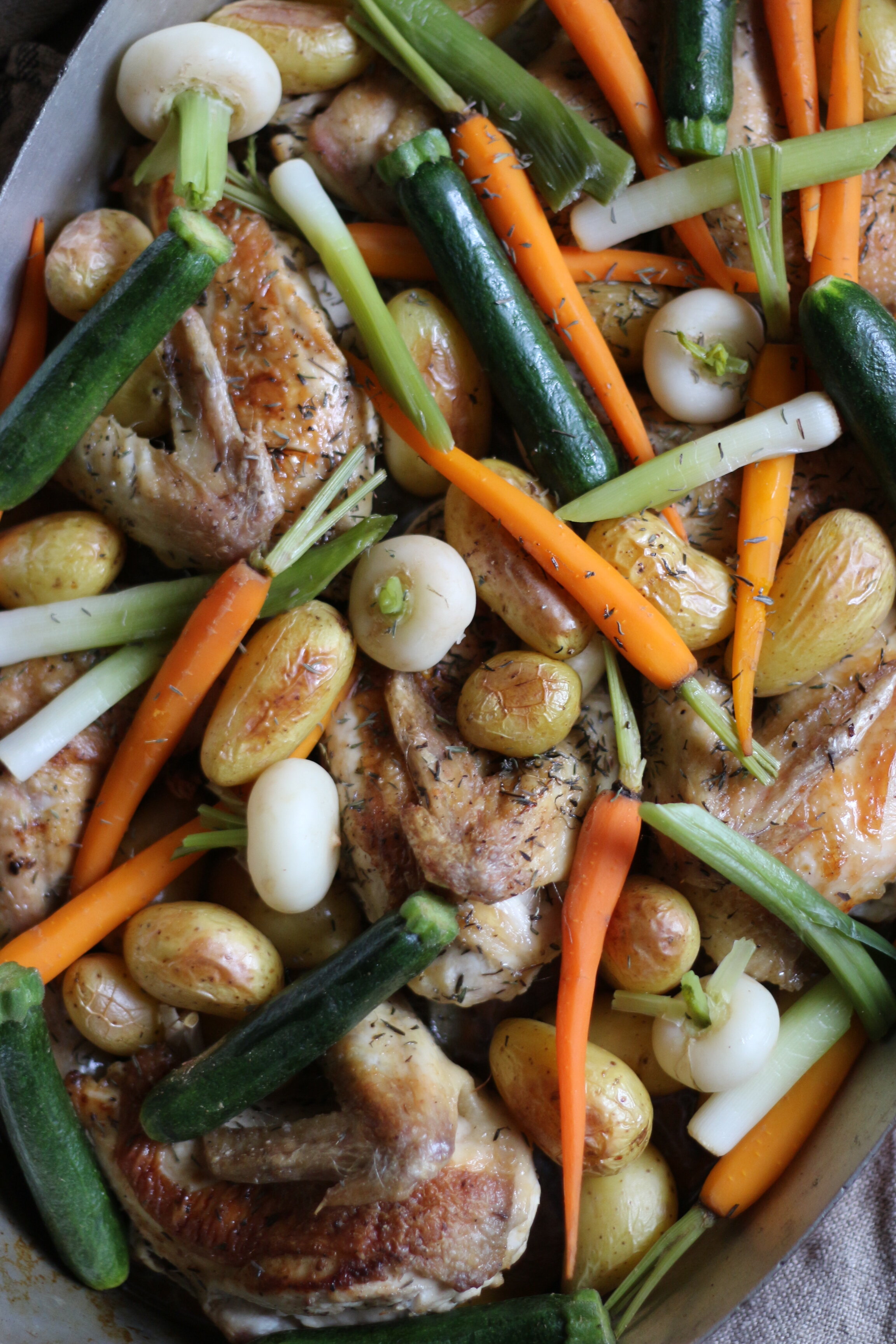 Roasted Chicken with Cider Cream Sauce
