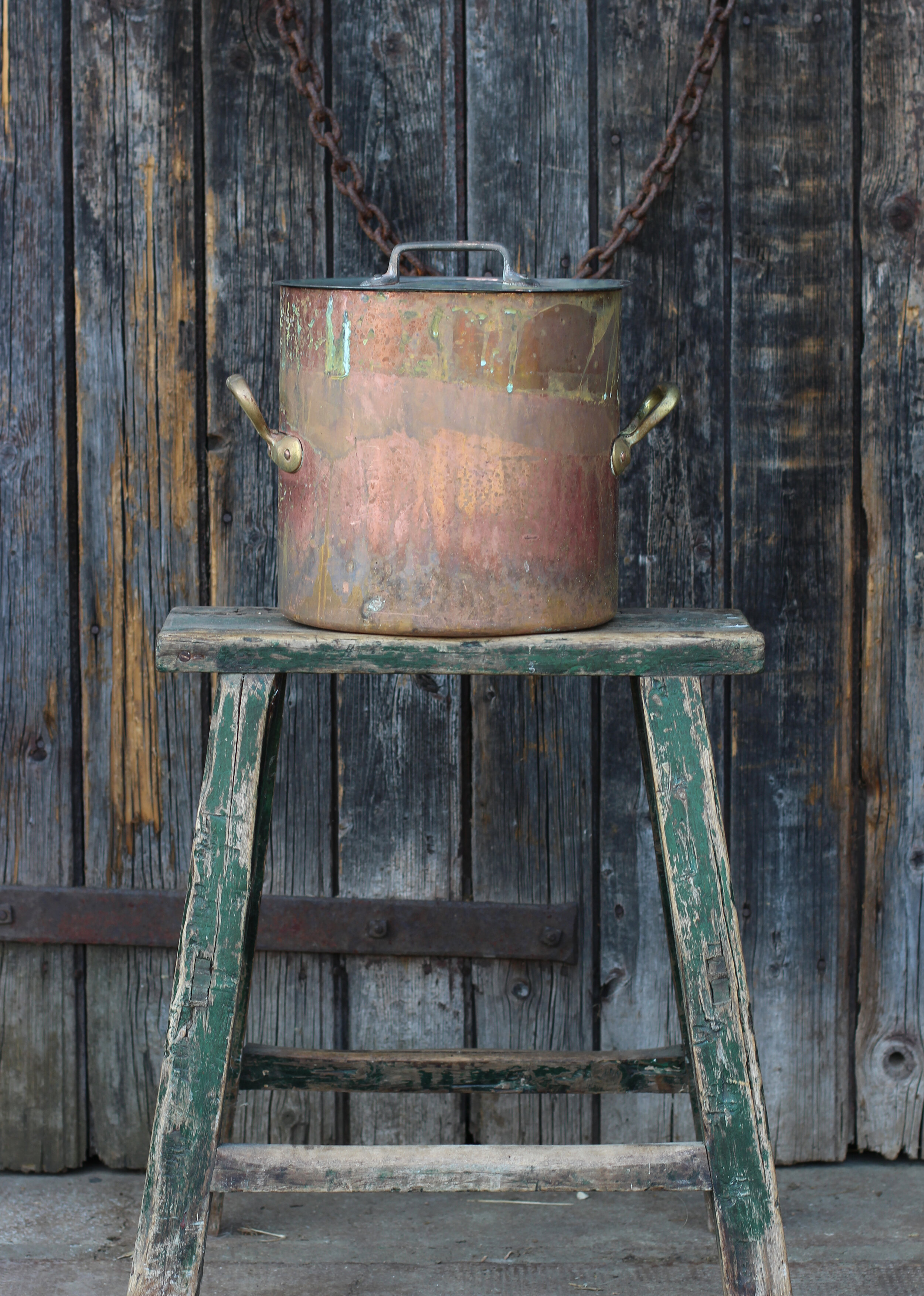 Collection of vintage French copper saucepans – Chez Pluie