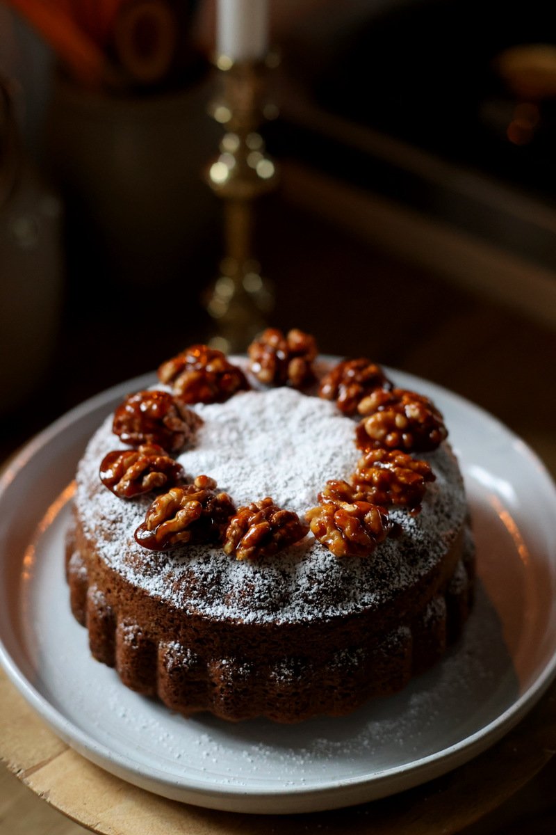 Rustic Walnut Cake