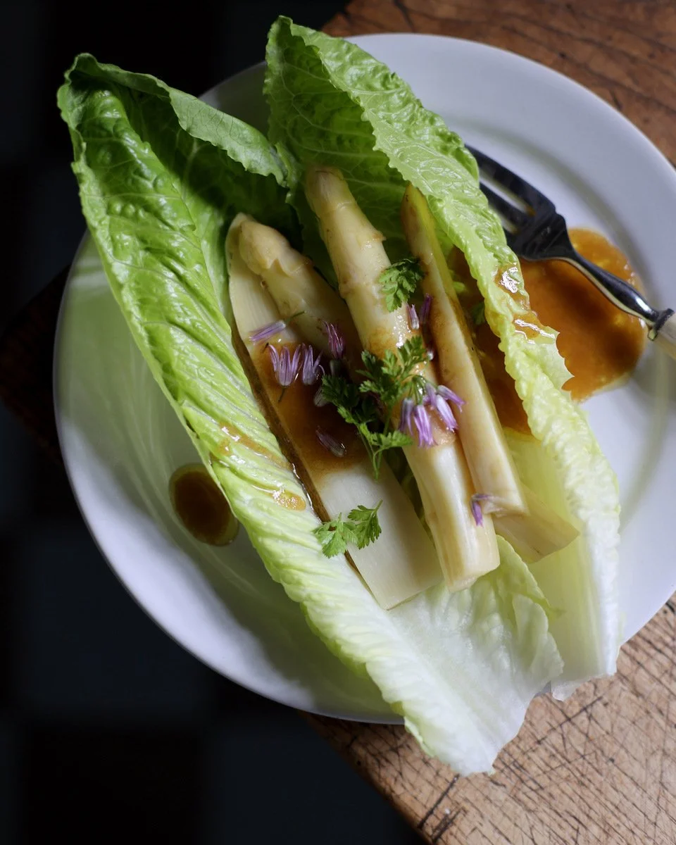 White Spring Harvest Asparagus
