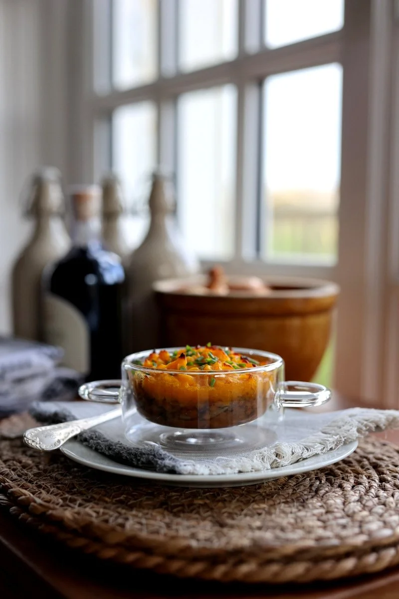 Butternut Squash &amp; Lentil Parmentier