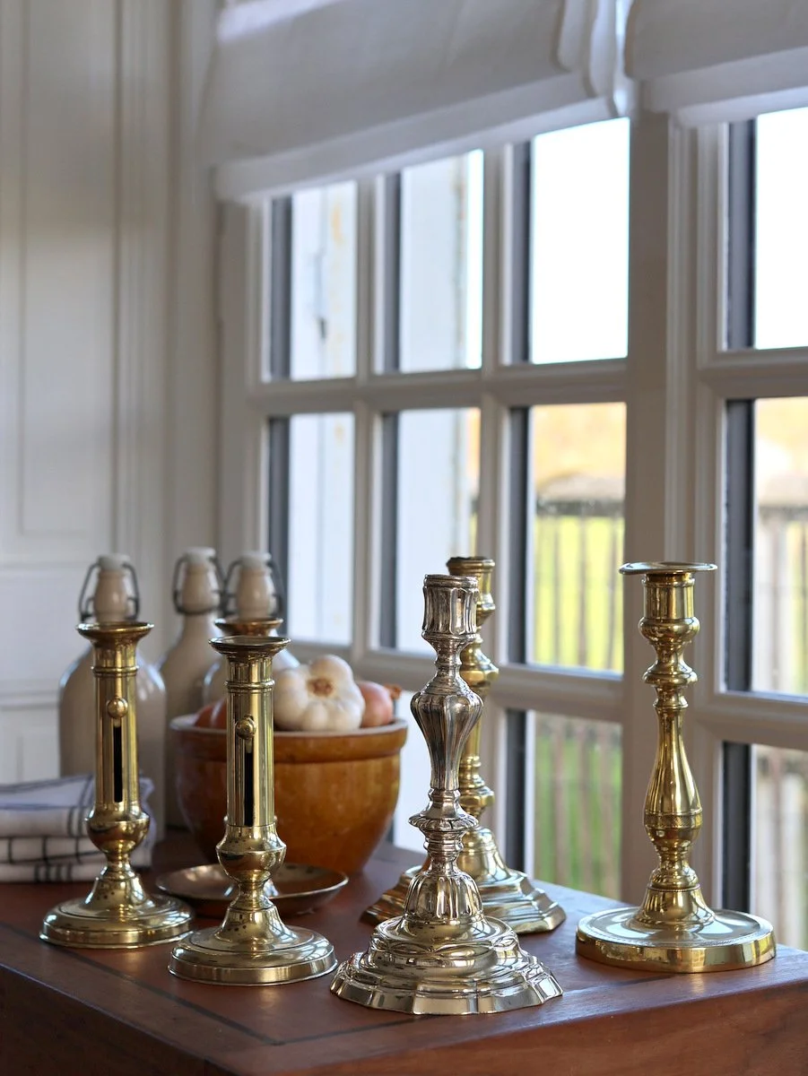 French Brass Candlesticks – Period Antique Collection