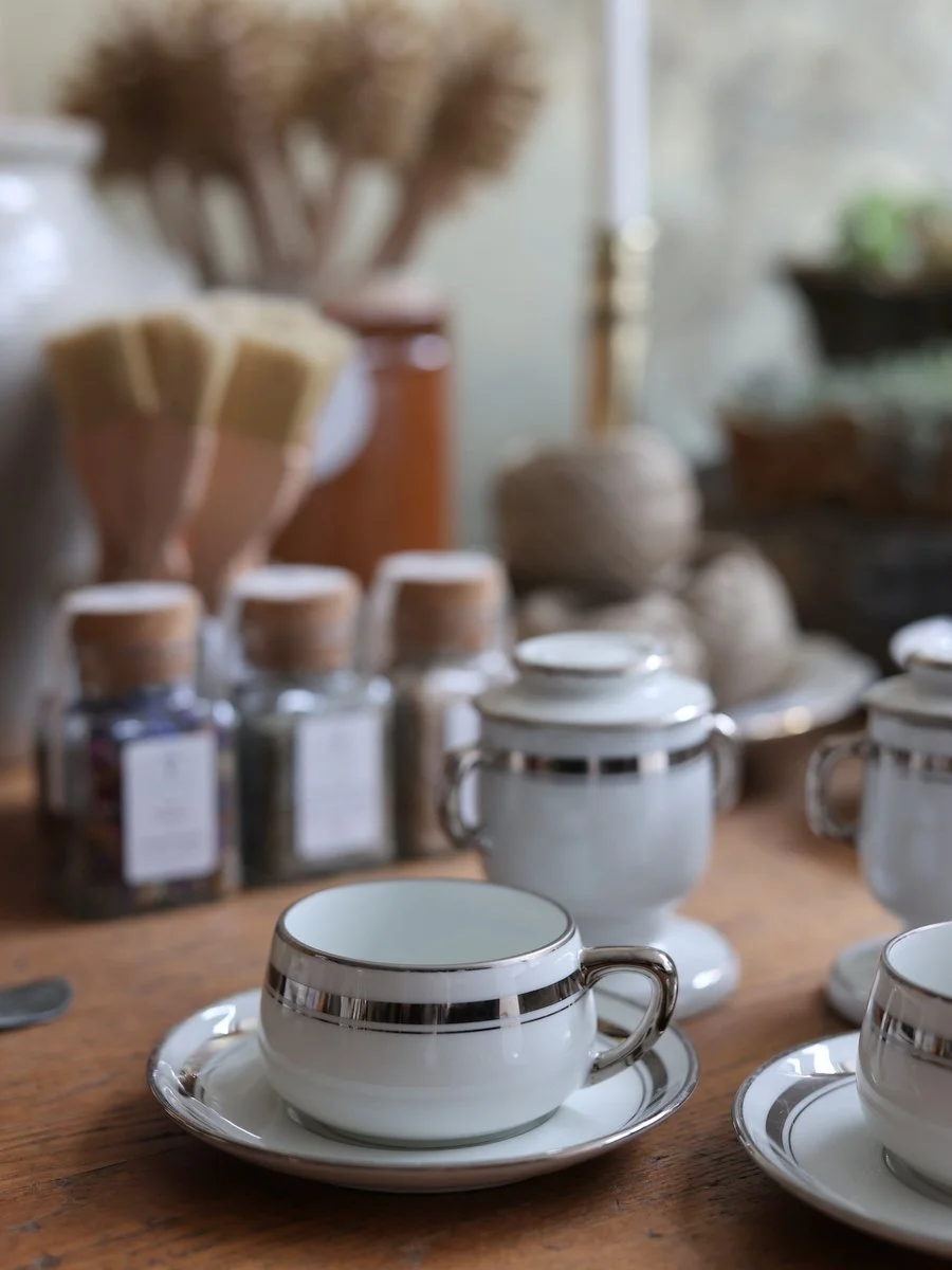 Limoges Espresso Cup with Filter, c. 1920–30