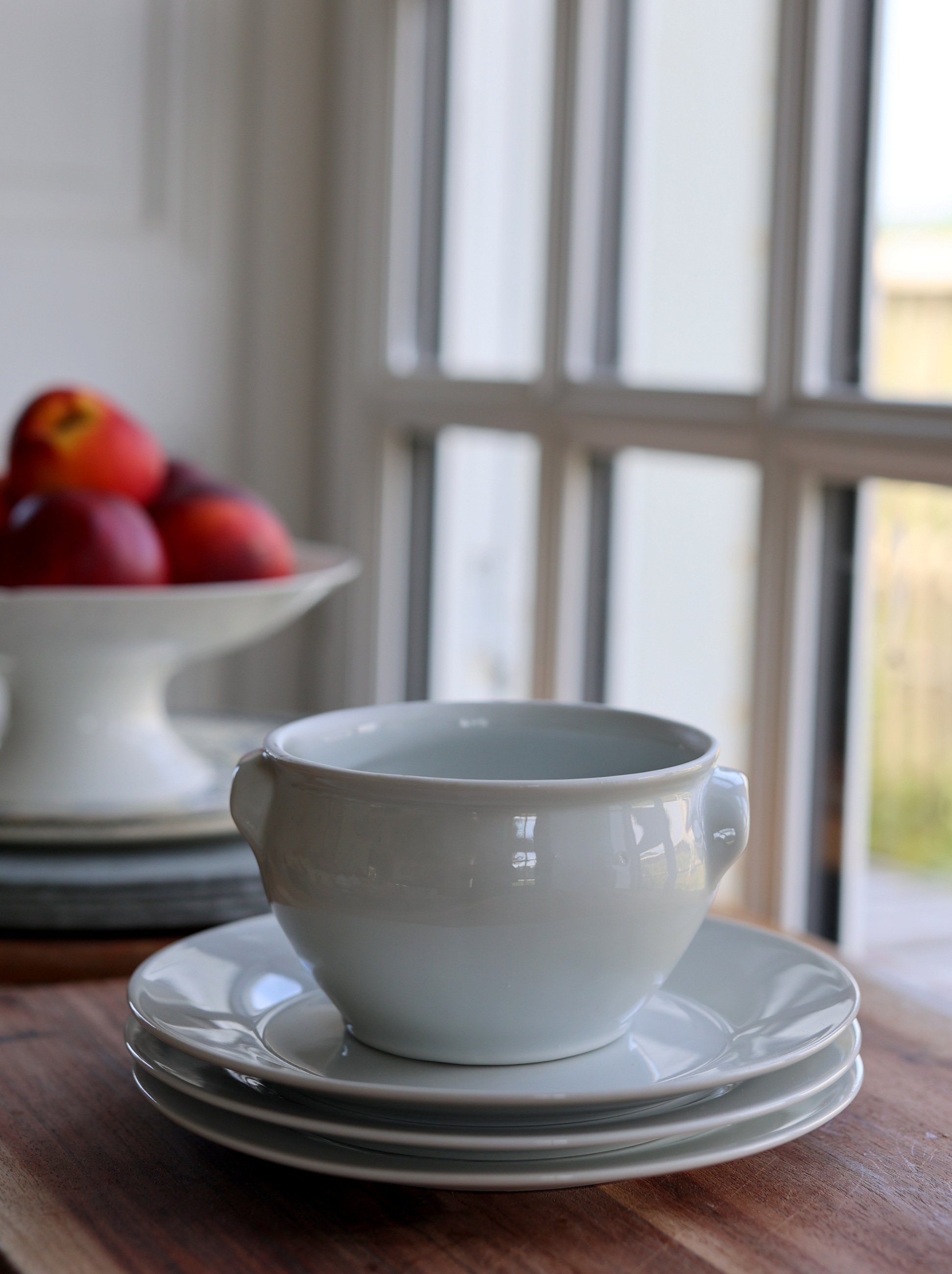 French White Ironstone Bowl