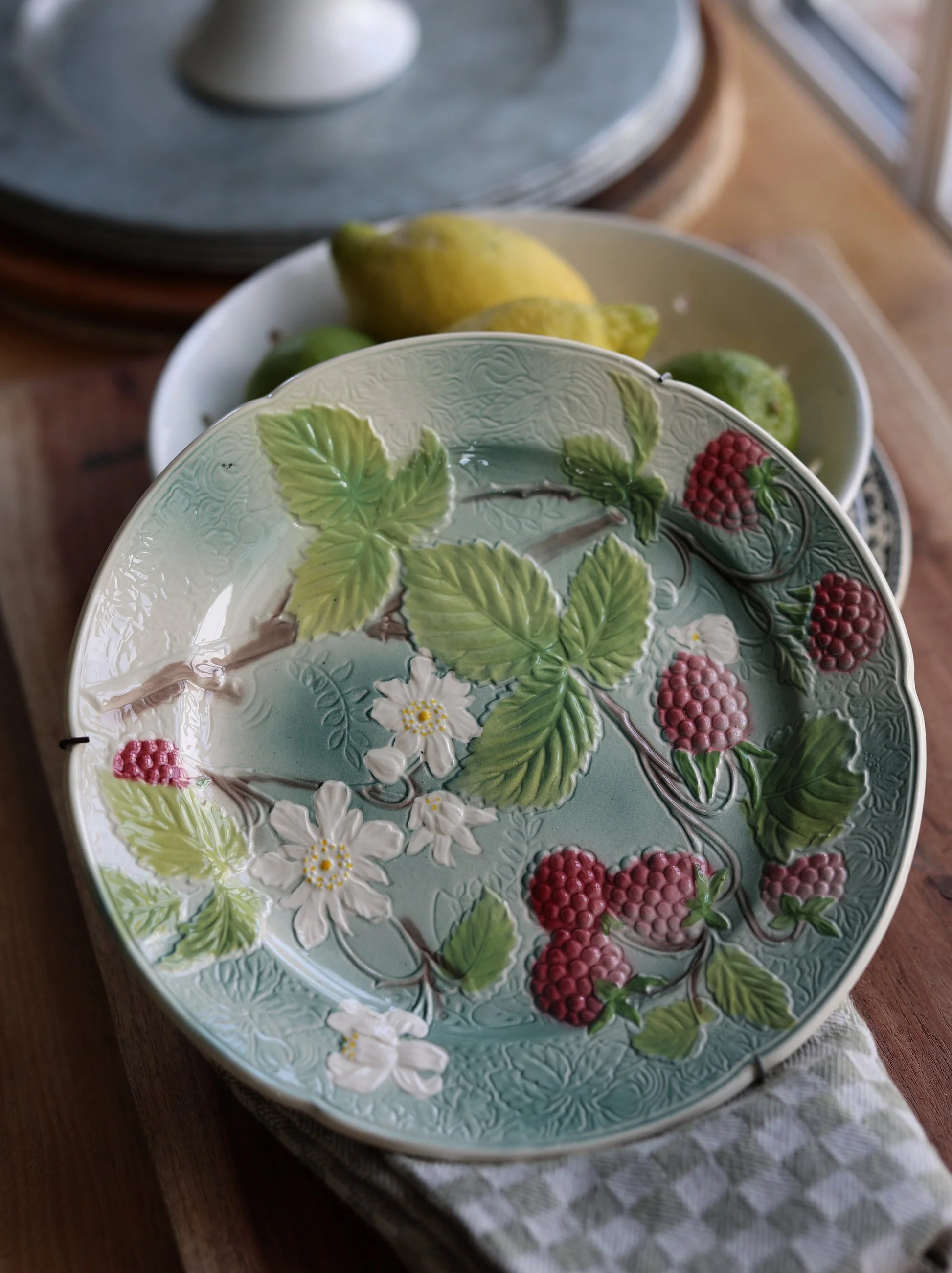 Hand-Painted Saint-Clément Berry Plate