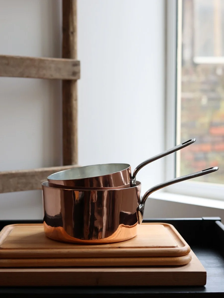 French Copper Sauce & Stock Pots — A la Managere, Paris