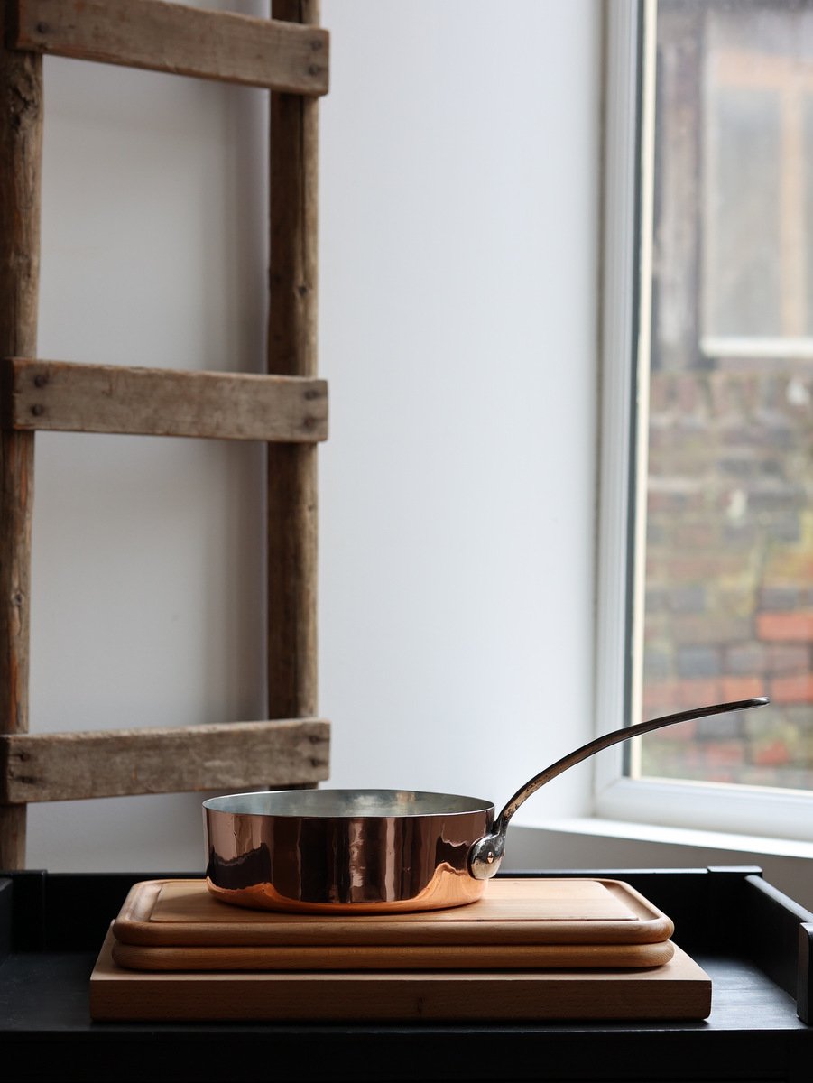 Antique French Copper Sauteuse — Artisan Made, c. 1890s