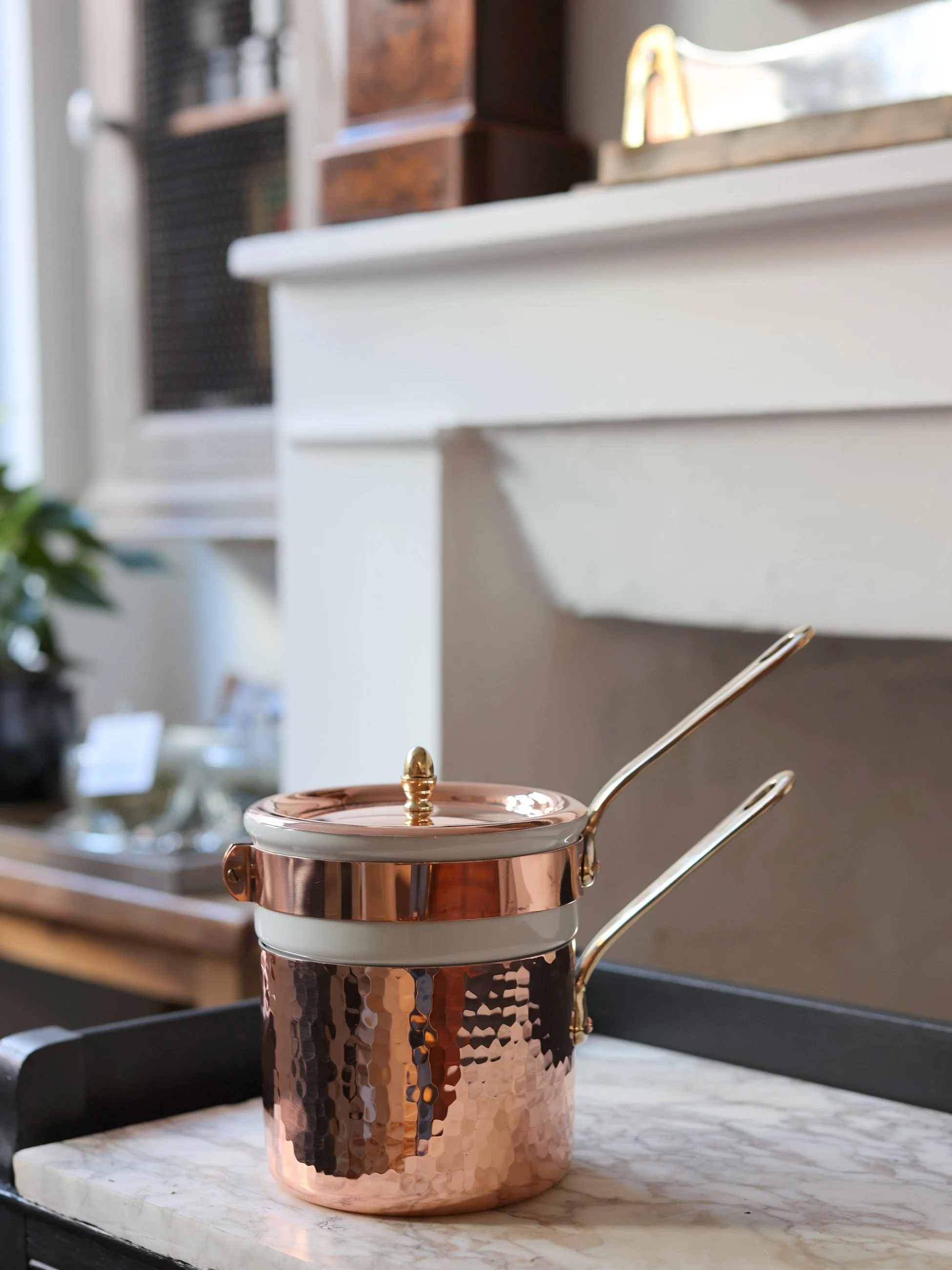 Mauviel Hammered Copper Bain-Marie