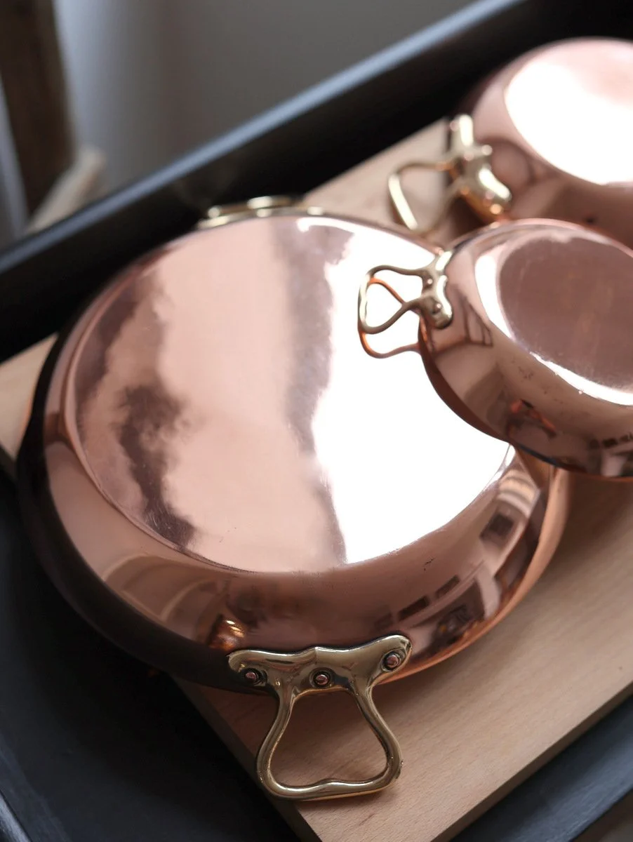 Mauviel Copper Gratin Pans – C. 1900, Set of Four