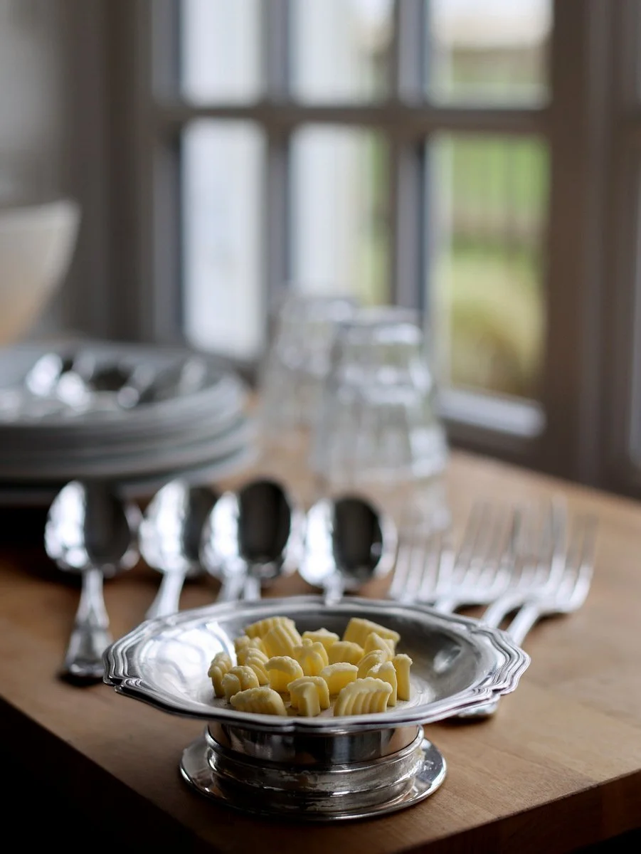 Vintage Silver Coquilor à Beurre - Butter Press