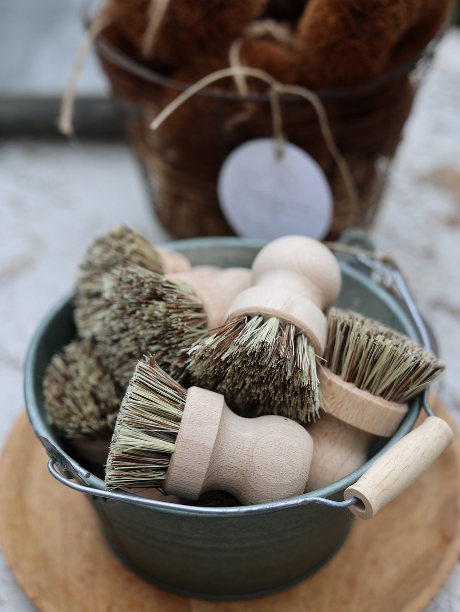 Natural Fiber Scrub Brushes