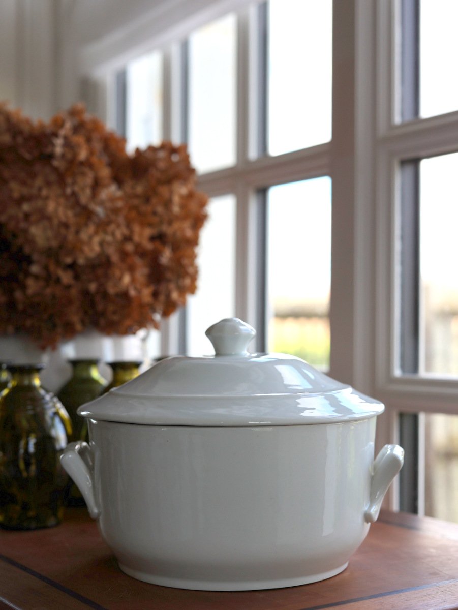 Ironstone Covered Casserole