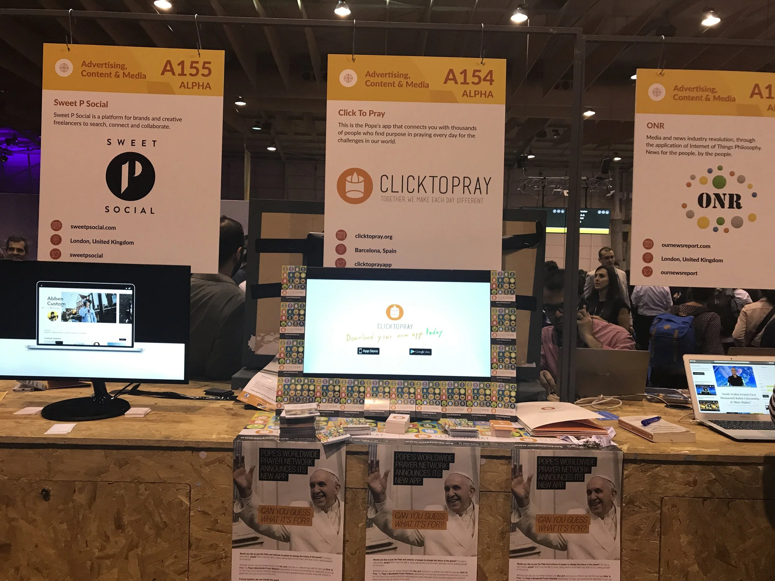 Click To Pray surpreendeu na Web Summit