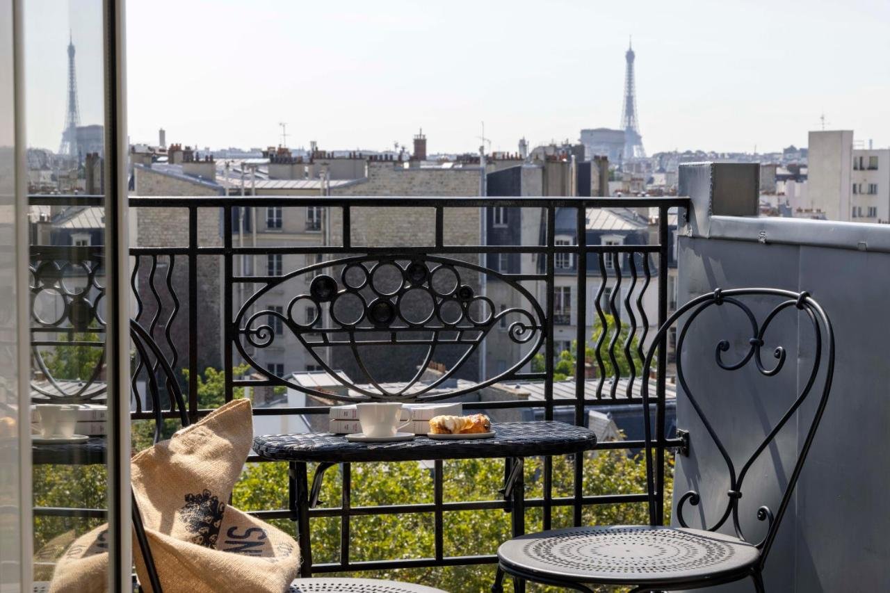 Balcony with Eiffel Tower view