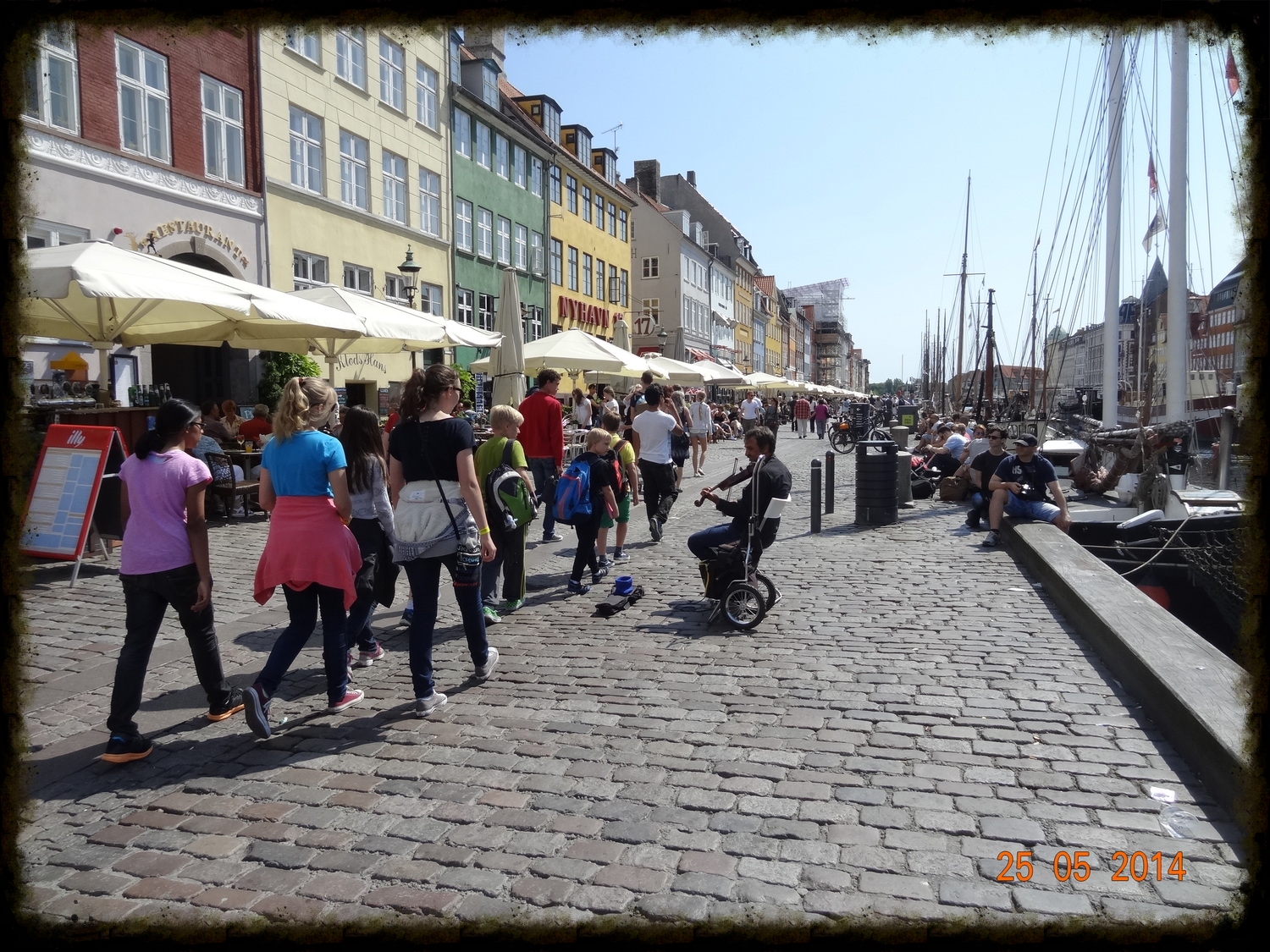Students on our "walking tour" in Copenhagen this morning.