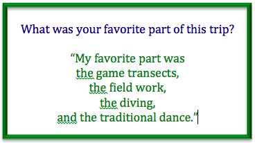 Student evaluation response.