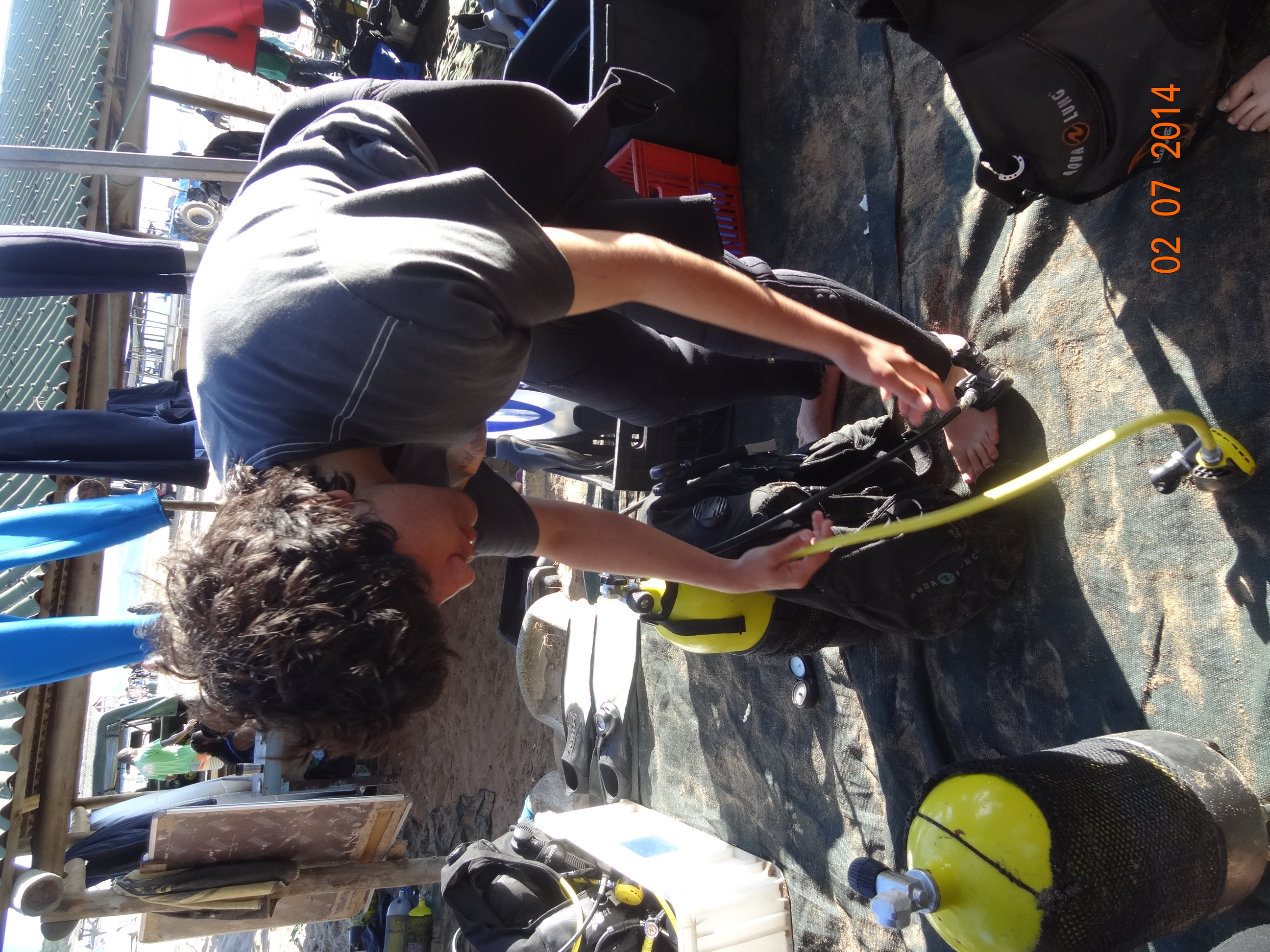 In diving you must be able to properly set up the gear in order to survive under water. 