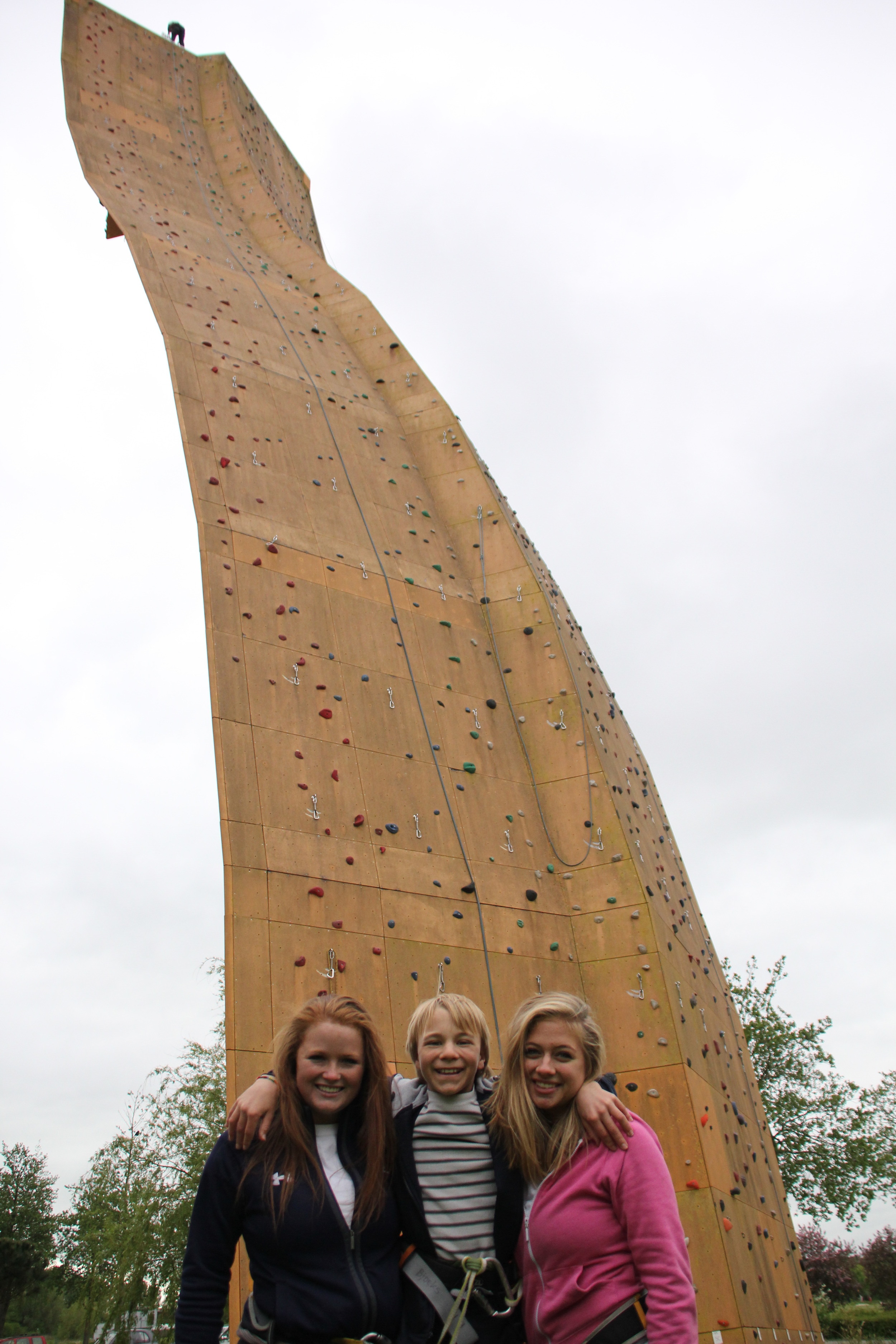 Triumphant climbers!