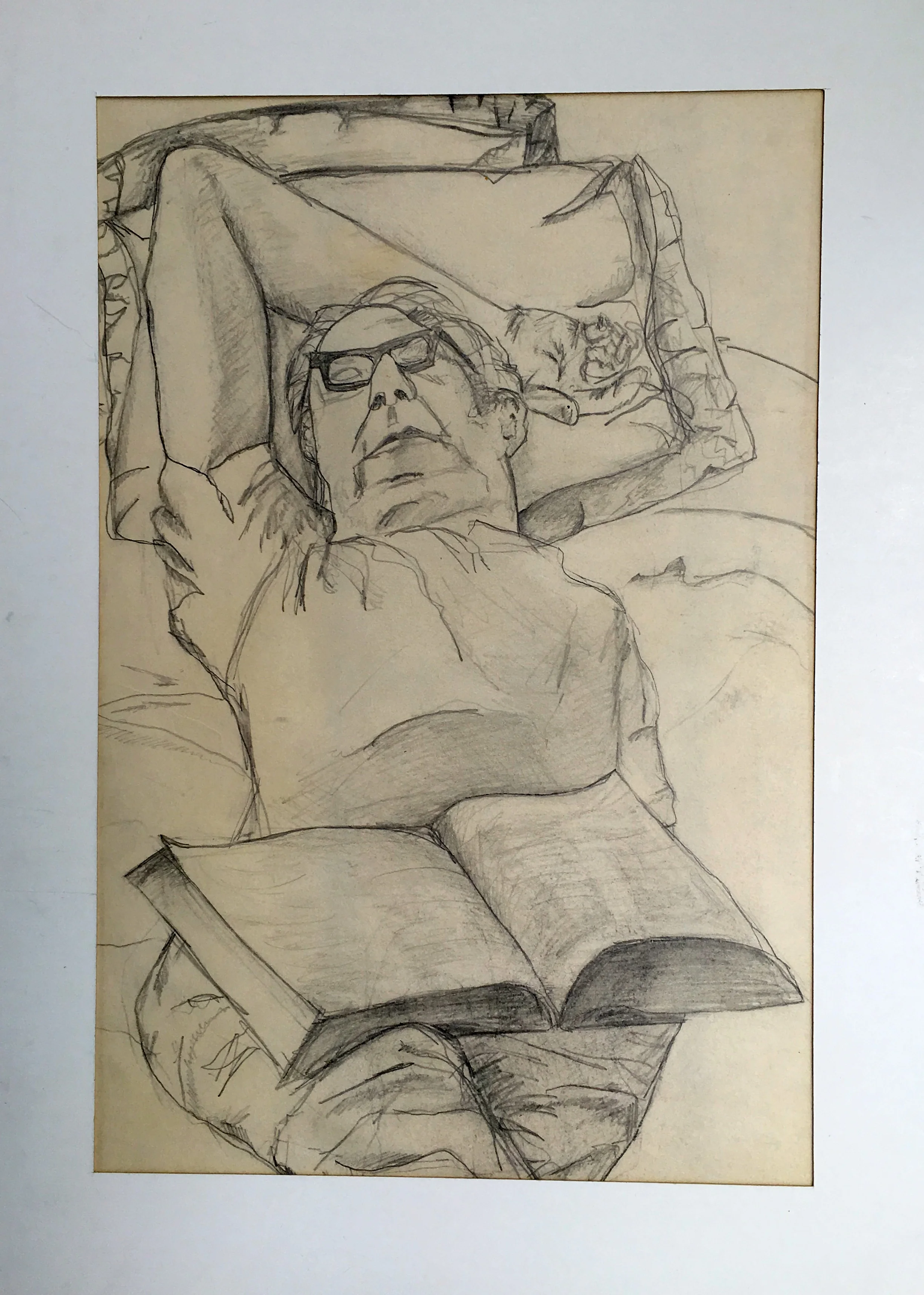 Gurton - My father sleeping, pencil.jpg