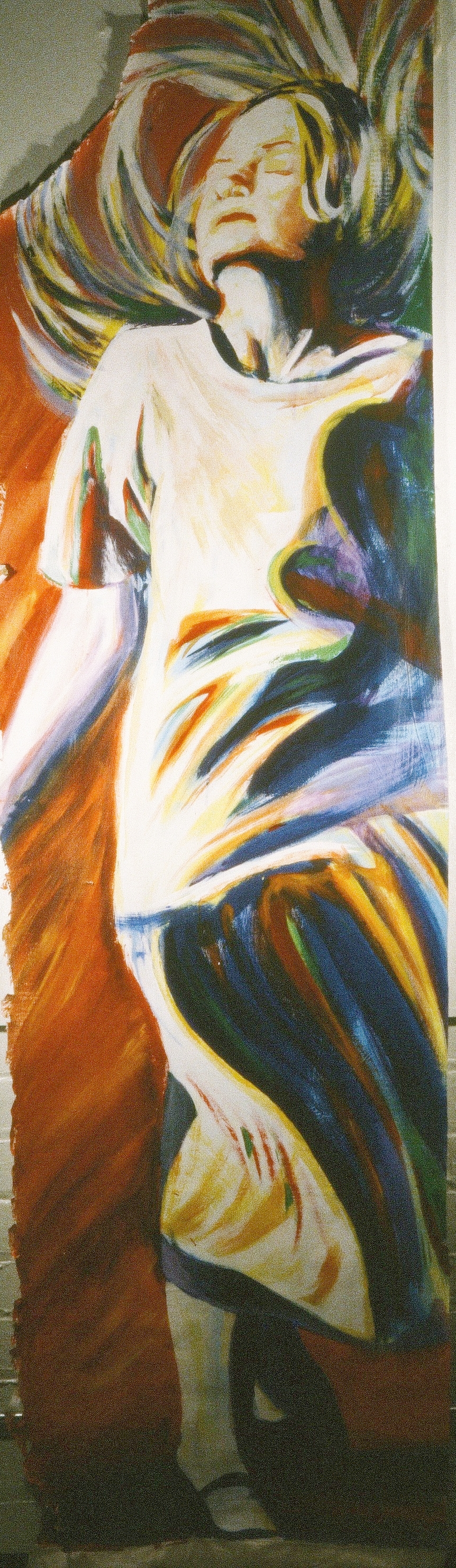 This piece was more than person-height, and it's something I remember being proud of, being able to loosen up.