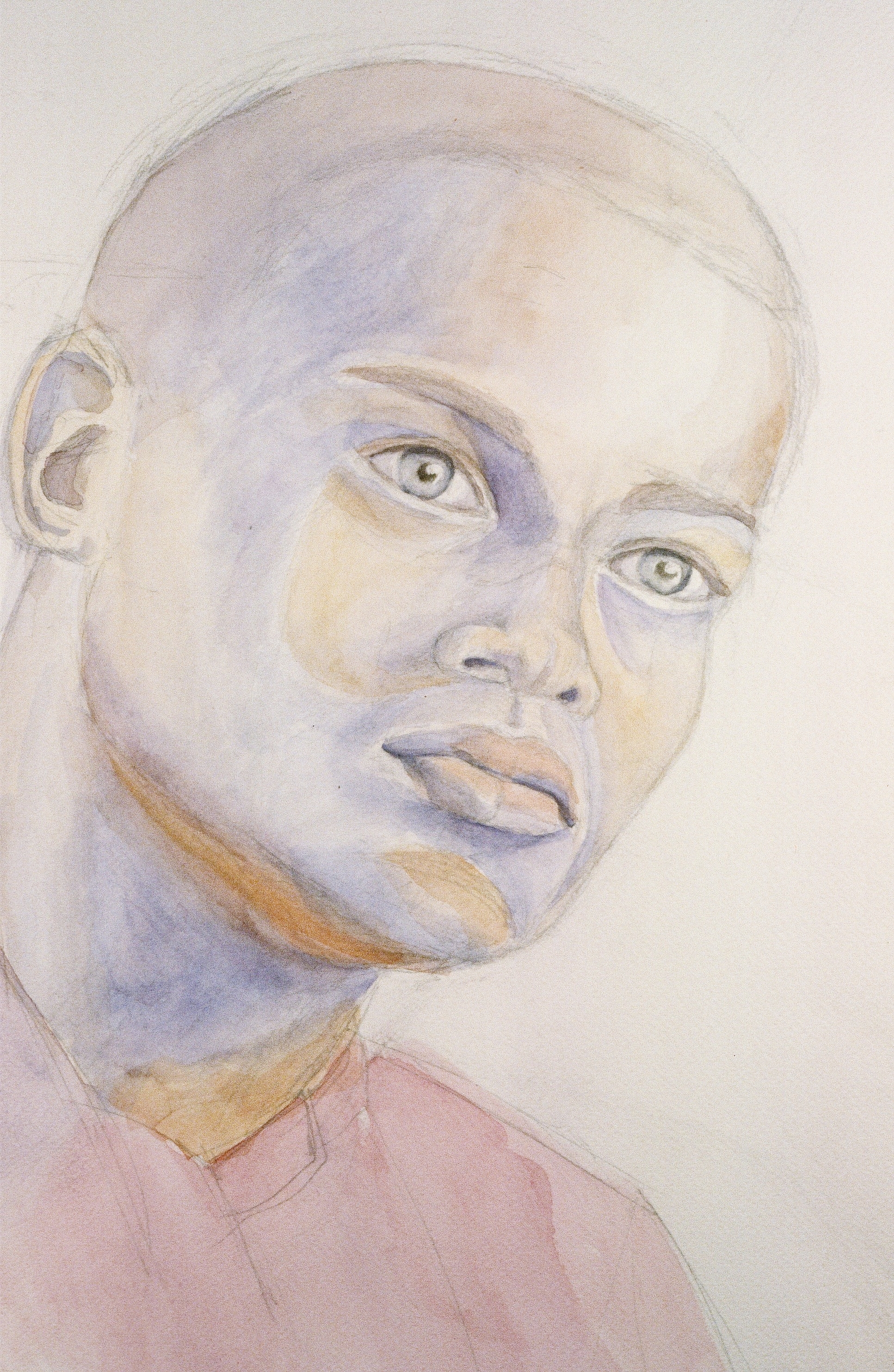 For several of the portraits, I had no connection to the subjects and didn't know them as people; some were images taken from magazines, advertisements, and packaging. I realized later that I liked working with "the image" as a subject -- that's exactly what I do now. 