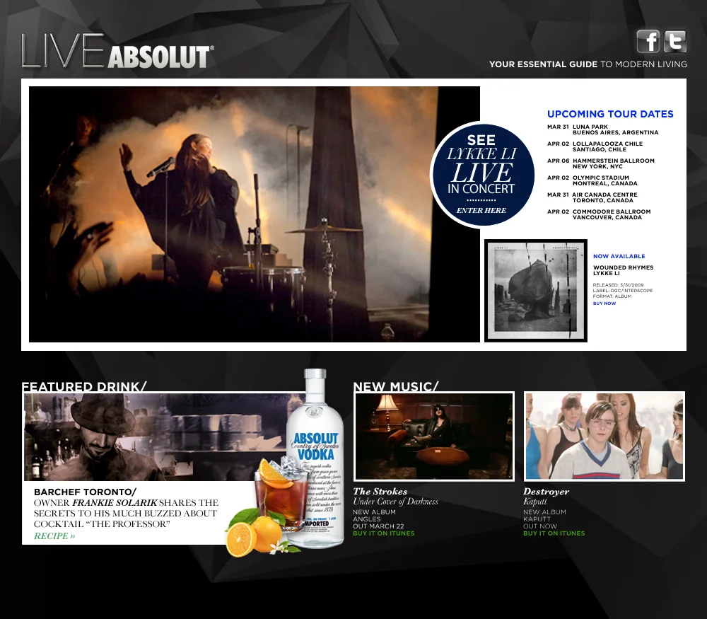 LIVEABSOLUT eNewsletter