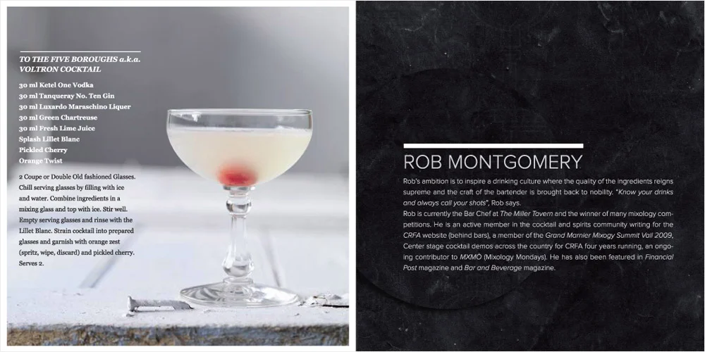 BarChef Mixology Competition book design