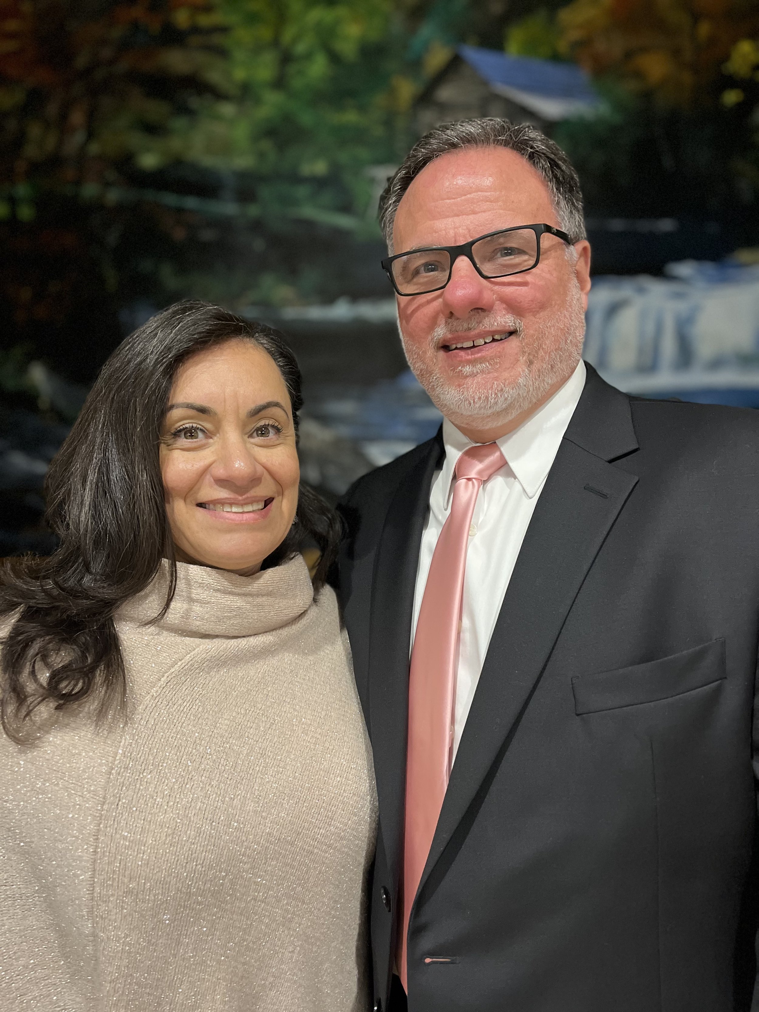 Joel Gorham, deacon, with his wife Meg