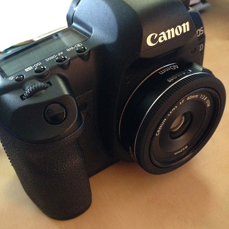 Canon 5D Mark II with 40mm pancake lens