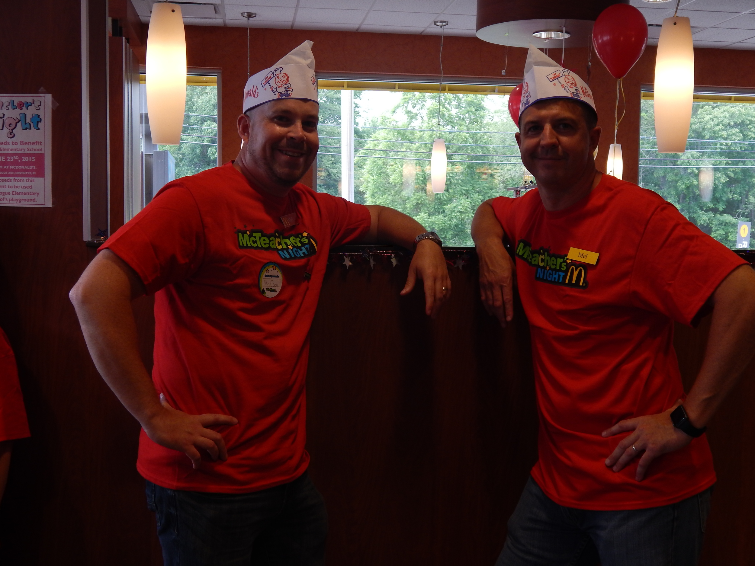 Mr. Coen & Mr. Tripp getting ready to work!!