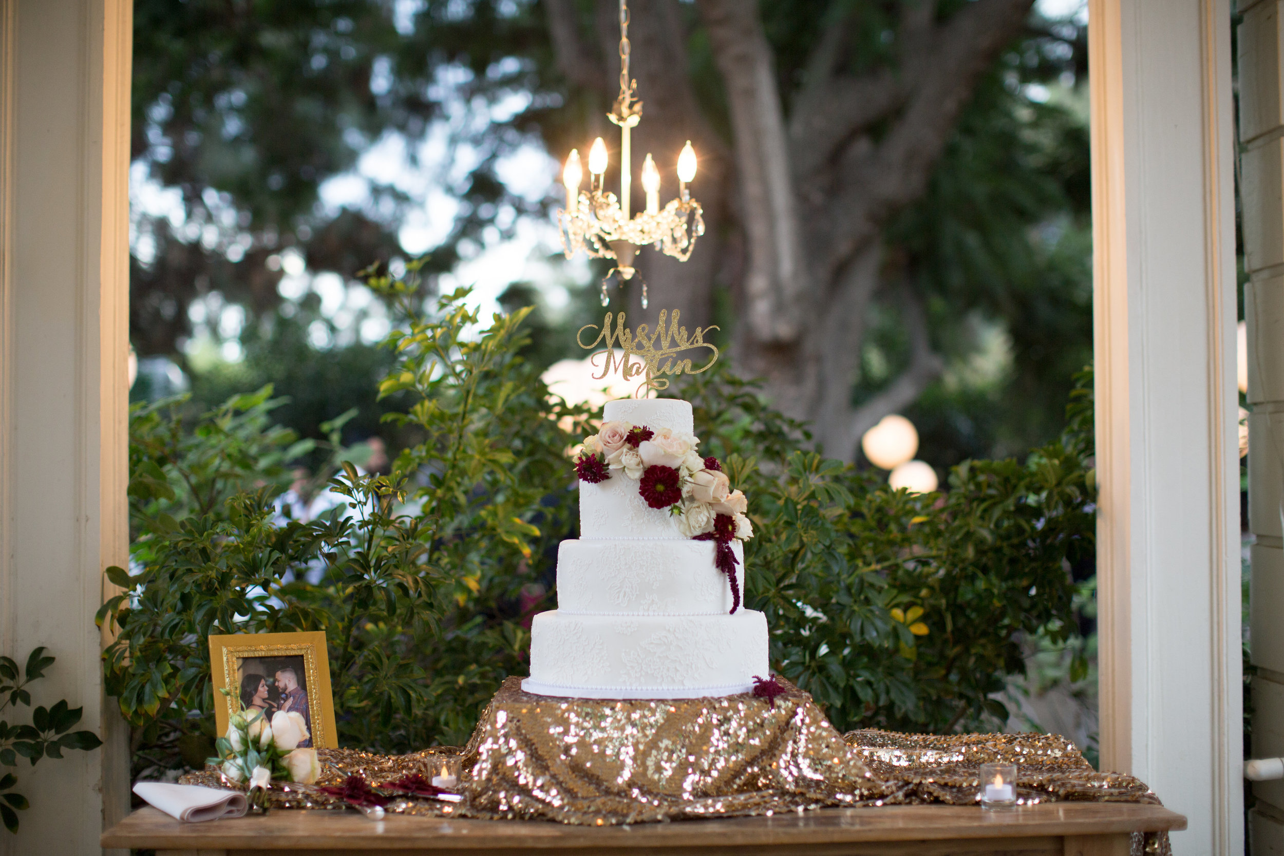 Cake by Singer Sisters Sweets and decor by Down Emery Lane.