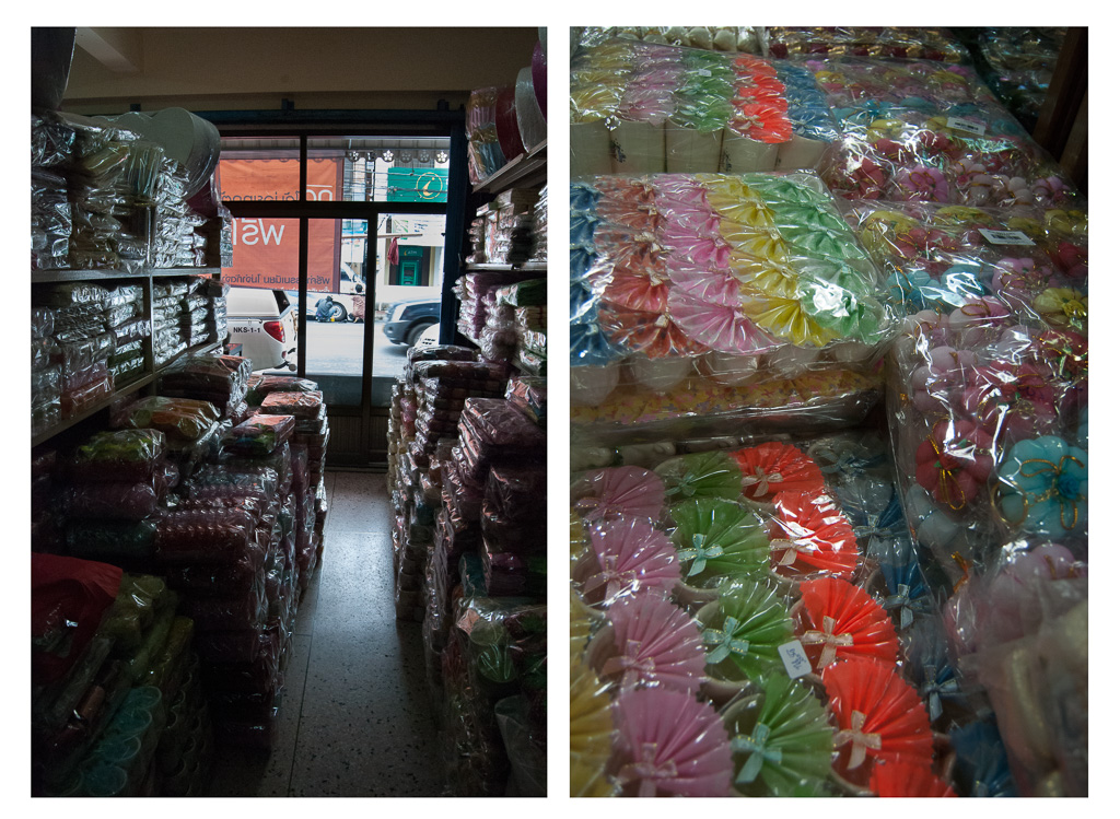 Wedding souvenirs for purchase, Ratana Shop and Chokdee Fabric Shop, Nakhon Si Thammarat City