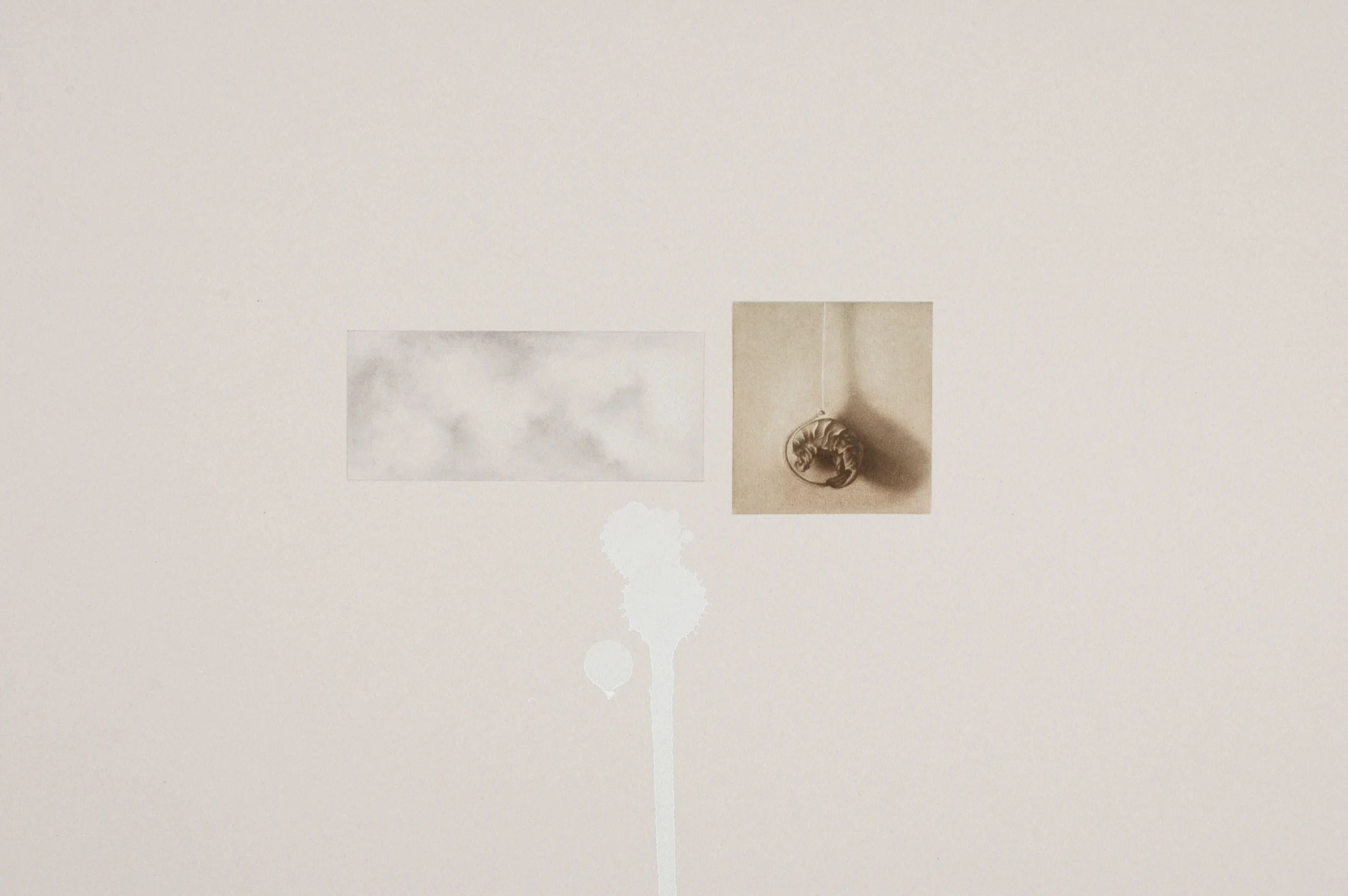 12. El otro, el mismo (The self, and the other) XII Graphite, gouache and mezzotint on paper 21” x 29” 2006