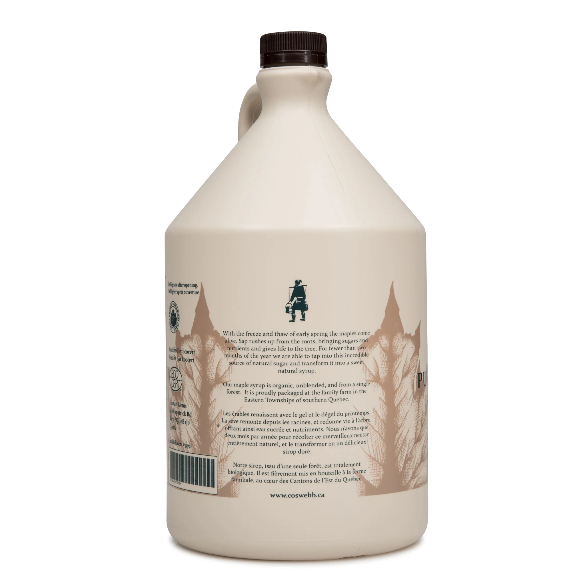 4 Litre Organic Maple Syrup