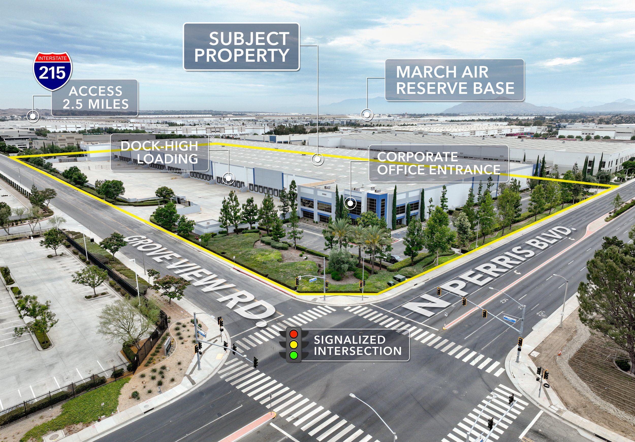 Aerial Property Marketing Graphic