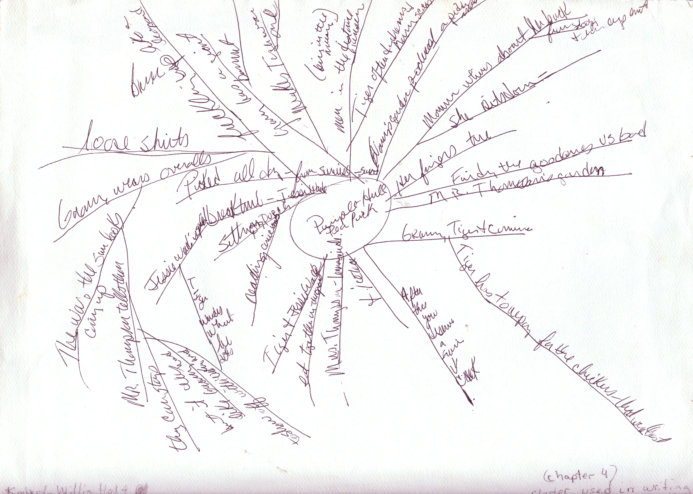 Web used to rewrite a scene in Chapter 4 of My Louisiana Sky